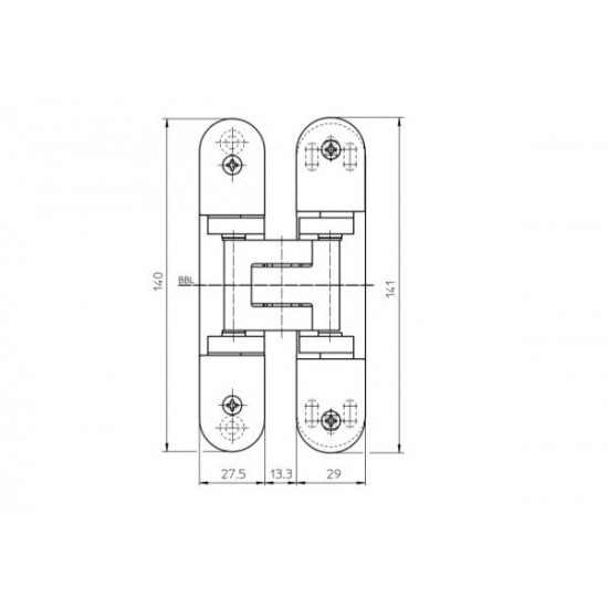 Скрытые петли SIMONSWERK TE305 3D 60kg