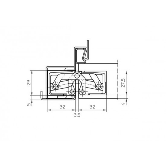 Скрытые петли SIMONSWERK TE305 3D 60kg