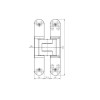 Slēptās eņģes SIMONSWERK TE340 3D 80kg White