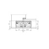 Slēptās eņģes SIMONSWERK TE340 3D 80kg White