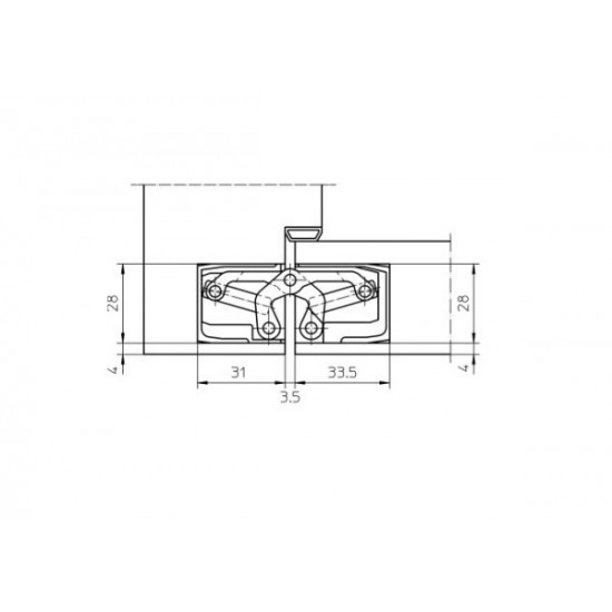 Slēptās eņģes SIMONSWERK TE340 3D 80kg