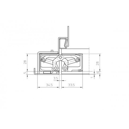 Concealed hinges SIMONSWERK TE340 3D 80kg