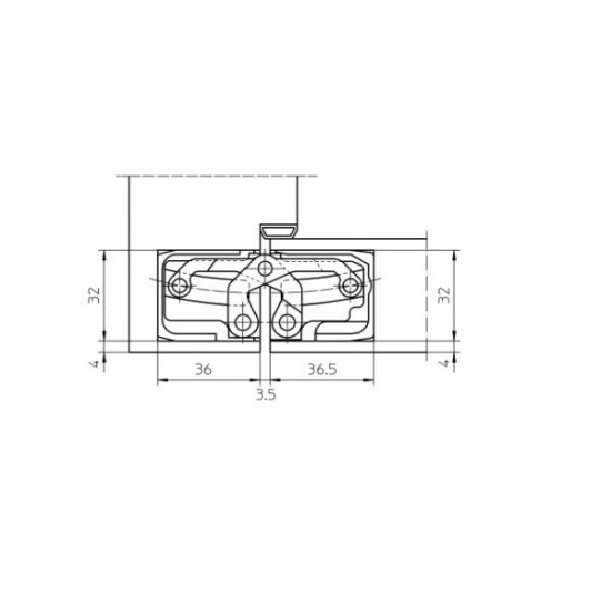 Concealed hinges SIMONSWERK TE540 3D 120kg