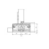 Slēptās eņģes SIMONSWERK TE540 3D 120kg