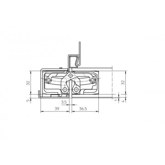 Slēptās eņģes SIMONSWERK TE540 3D 120kg