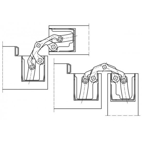 Скрытые петли SIMONSWERK TE540 3D 120kg