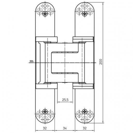 Concealed hinges SIMONSWERK TE540 A8 100kg