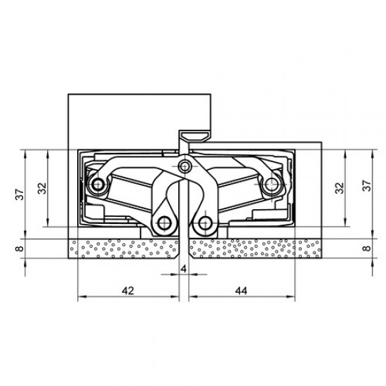 Concealed hinges SIMONSWERK TE540 A8 100kg