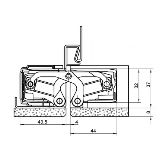 Скрытые петли SIMONSWERK TE540 A8 100kg