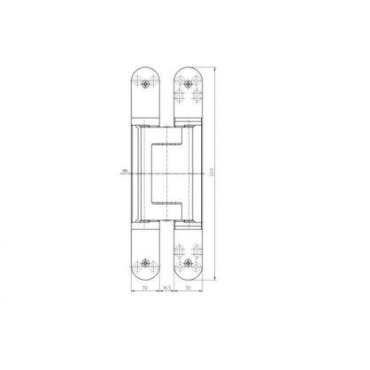 Slēptās eņģes SIMONSWERK TE640 3D 200kg