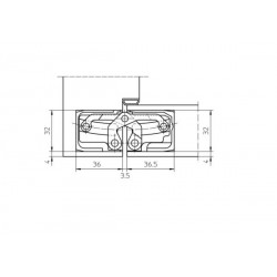 Slēptās eņģes SIMONSWERK TE640 3D 200kg