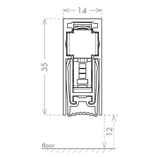 Automatic hydraulic door threshold CHRONOSEAL