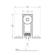 Automatic door threshold CON ALETTE