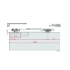 Bīdāmo durvju FLUID ECLETTICA sistēma ar 1 virziena mīksto aizvēršanas bremzi un trieciena amortizatoru