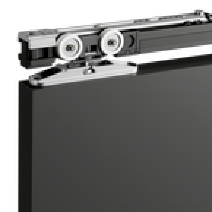 Система раздвижных дверей FLUID ECLETTICA с 1-сторонним тормозом плавного закрывания и амортизатором