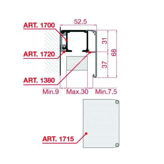 Two-component Rail 1700/A + 1720/A