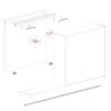 Sliding Upholstery Door System MAGIC LIVING up to 40 kg / 1100 mm