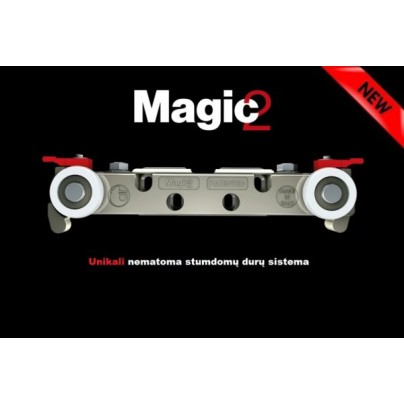 Bīdāmo durvju sistēma MAGIC 2 Wood 80 kg / 1100 mm