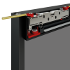 Magic 2 Frame Anodised Aluminium - Concealed Sliding System with Frame Designed For Glass Panels