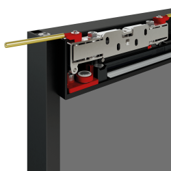 Magic 2 Frame Anodised Aluminium - slēpta bīdāmā sistēma ar rāmi stiklam