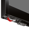 Magic 2 Frame Anodised Aluminium - Concealed Sliding System with Frame Designed For Glass Panels