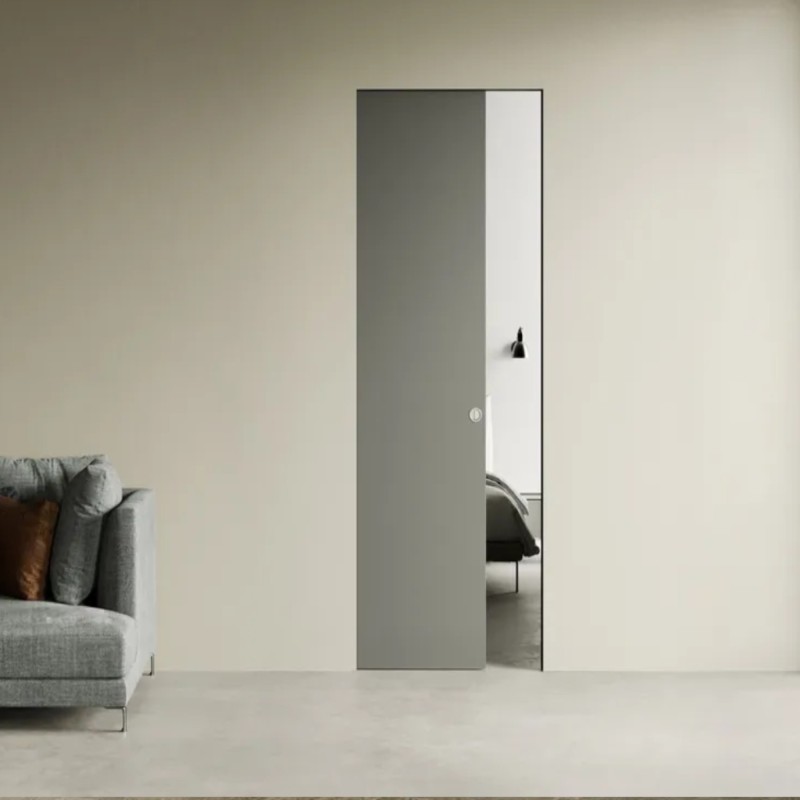 Frameless sliding door cassette ERMETIKA ABSOLUTE EVOKIT (125 mm / double plasterboard)