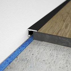 Alumīnija grīdlīstes AL10X5 Black C35