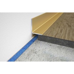 Aluminum skirting boards SL16X5 Matt Brass EV3