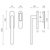 Terases slēdzams rokturis OLIVARI Link L126