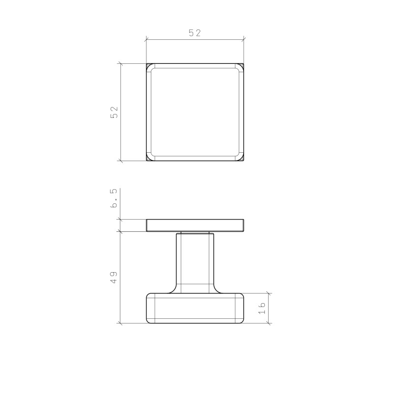 Handle APRILE MORA Q7SE Polished Chrome