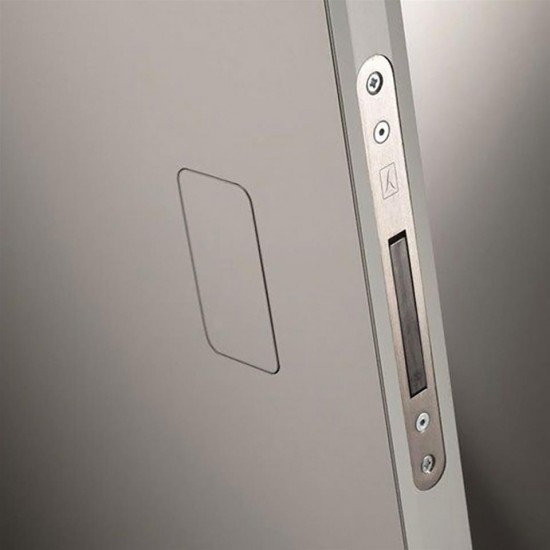 Magnētiskā slēdzene ar plāksni BONAITI NO-HA MINI 938-G992 Matt Chrome
