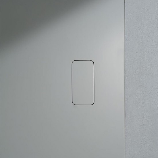 Magnētiskā slēdzene ar plāksni BONAITI NO-HA MINI 938-G992 Matt Chrome