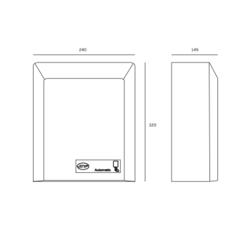 Paper dispenser IN.60.556.L Stainless Steel