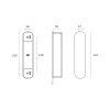 Pull Door Handles JNF IN.75.051.D.NP Matt Chrome