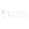 Folding Armrest 800 mm