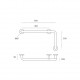 Auxiliary Handle IN.12.009 Stainless Steel 600 mm
