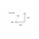 Auxiliary Handle IN.12.010 Stainless Steel 300 mm
