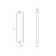 Auxiliary Handle IN.12.027 Stainless Steel 800 mm