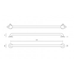 Palīgrokturis IN.12.028 Stainless Steel 1000 mm