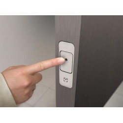 Magnētiskais pasīvais vērtnes fiksators Push & Go matēts Chrome