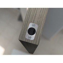 Magnētiskais pasīvais vērtnes fiksators Push & Go matēts Chrome