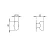 WC swivel NUDA PURE Wind White