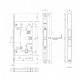 Internal Door Lock AGB TOUCH & CLOSE WC White (Opening by Touching the Hand)