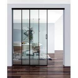 Telescopic Glass Door System VETRO 40 DRAG (for 2 leaves)
