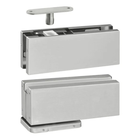 JNF IN.81.203.P Stikla durvju šarnīrs Stainless Steel