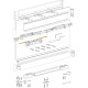 Sliding Glass Door System MAGIC 2 VETRO up to 80 kg / 1800 mm