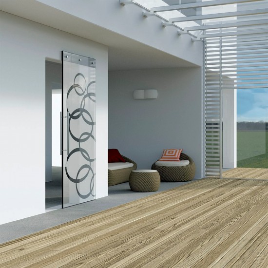 Sliding Glass Door System MAGIC 2 VETRO up to 80 kg / 1800 mm