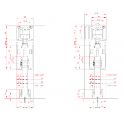 Sliding Glass Door System VETRO 74 up to 250 kg