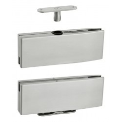 Svārsta viras stikla durvīm JNF IN.81.200.Q Stainless steel