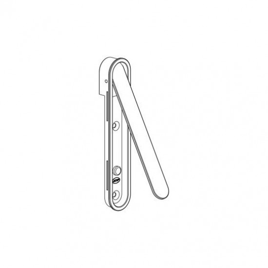 Salokāms bīdāmo durvju rokturis JNF IN.16.312 Stainless steel